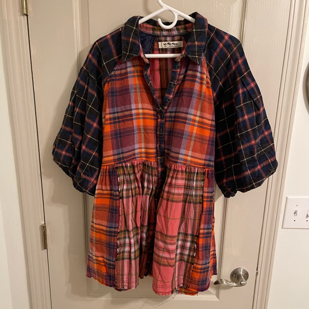 Free people plaid top